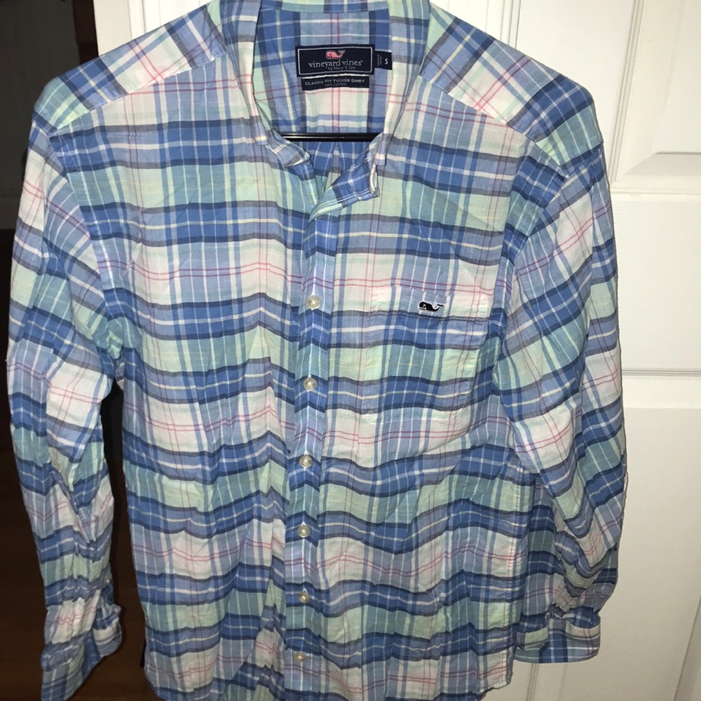 Vineyard Vines plaid button down